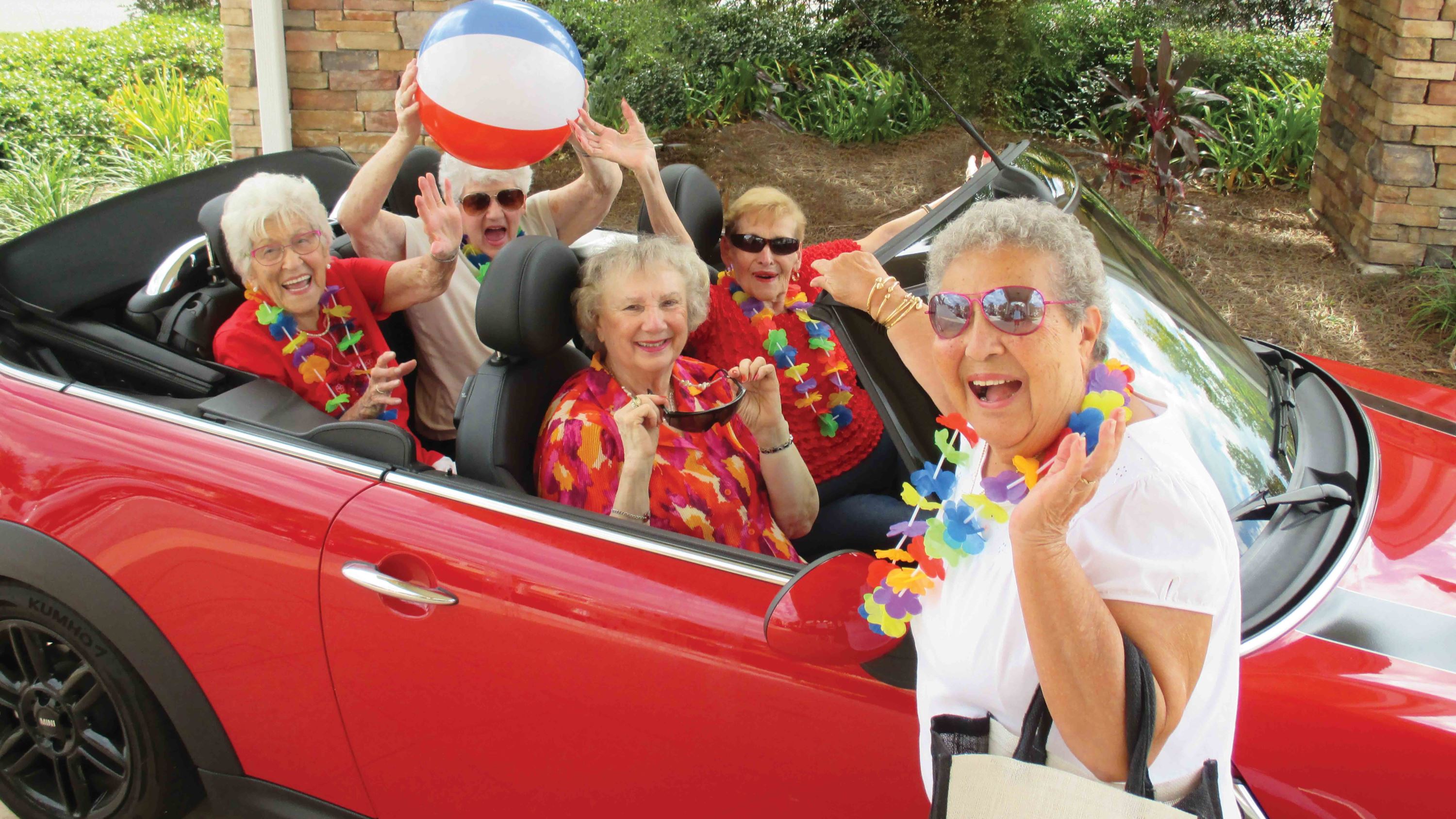 The Rio Grande-Women-In-Red-Car