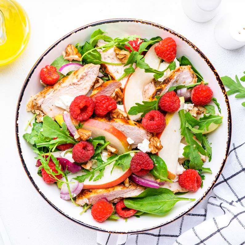 The Rio Grande chicken salad with fruit