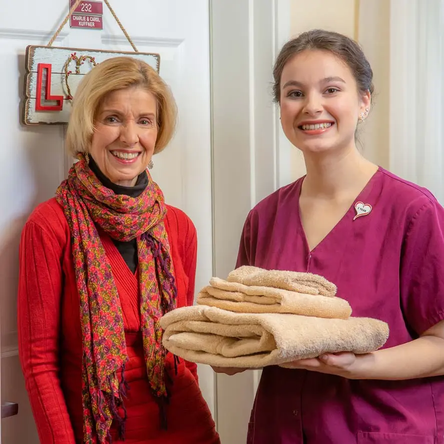 The Rio Grande women given towels to women